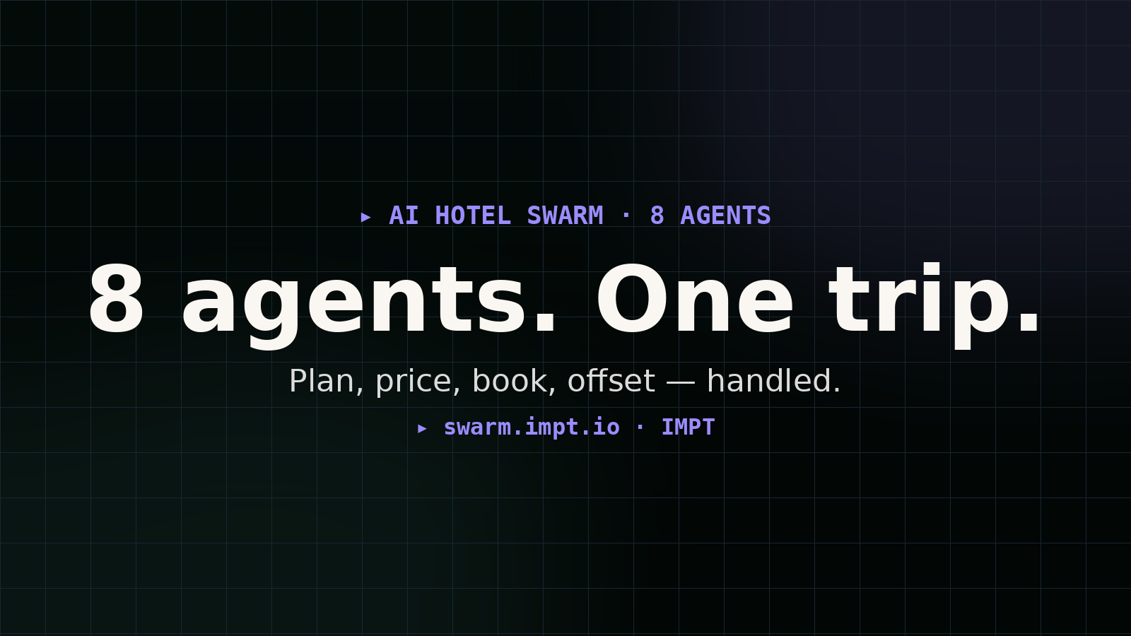IMPT Hotel Swarm — 8-agent system